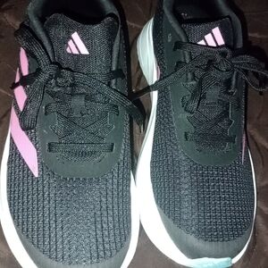 Adidas Black and Pink Athletic Shoes